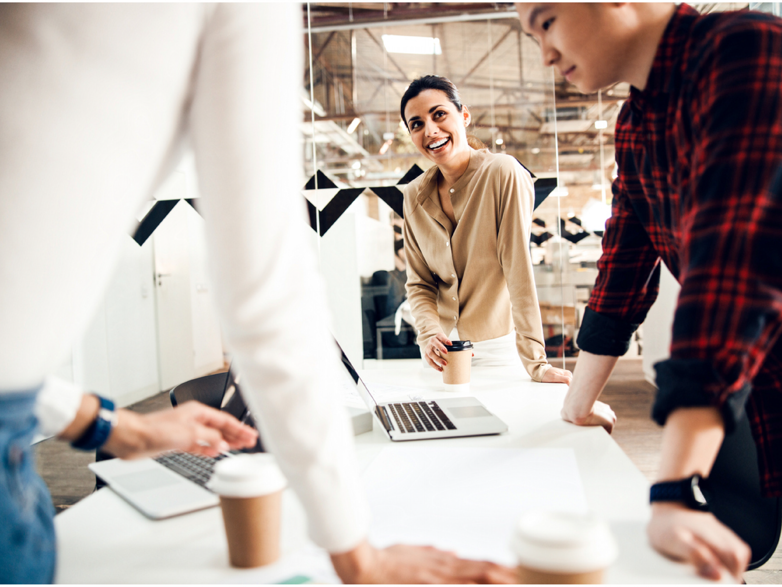 Employees Discussing
