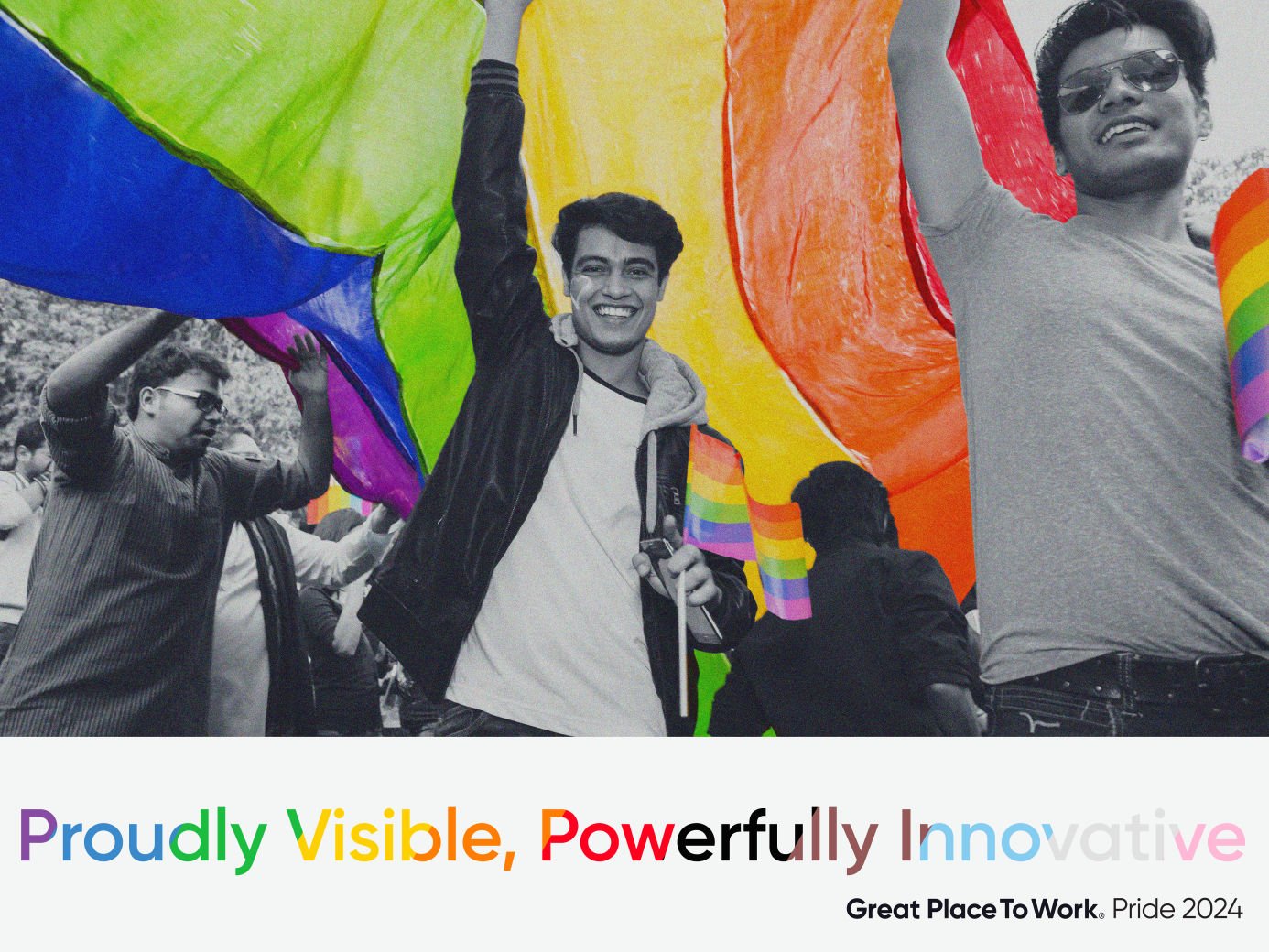 LGBTQ+ enjoying Delhi Queer Pride