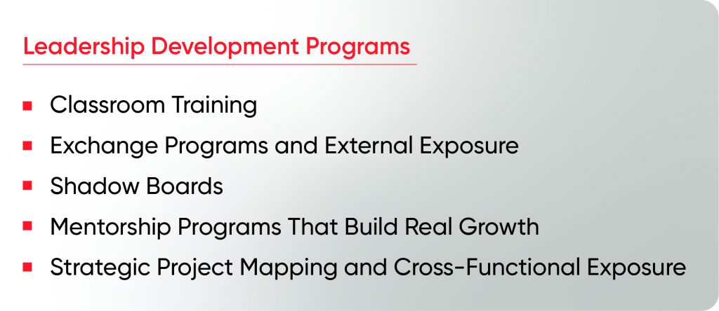 Leadership development programs