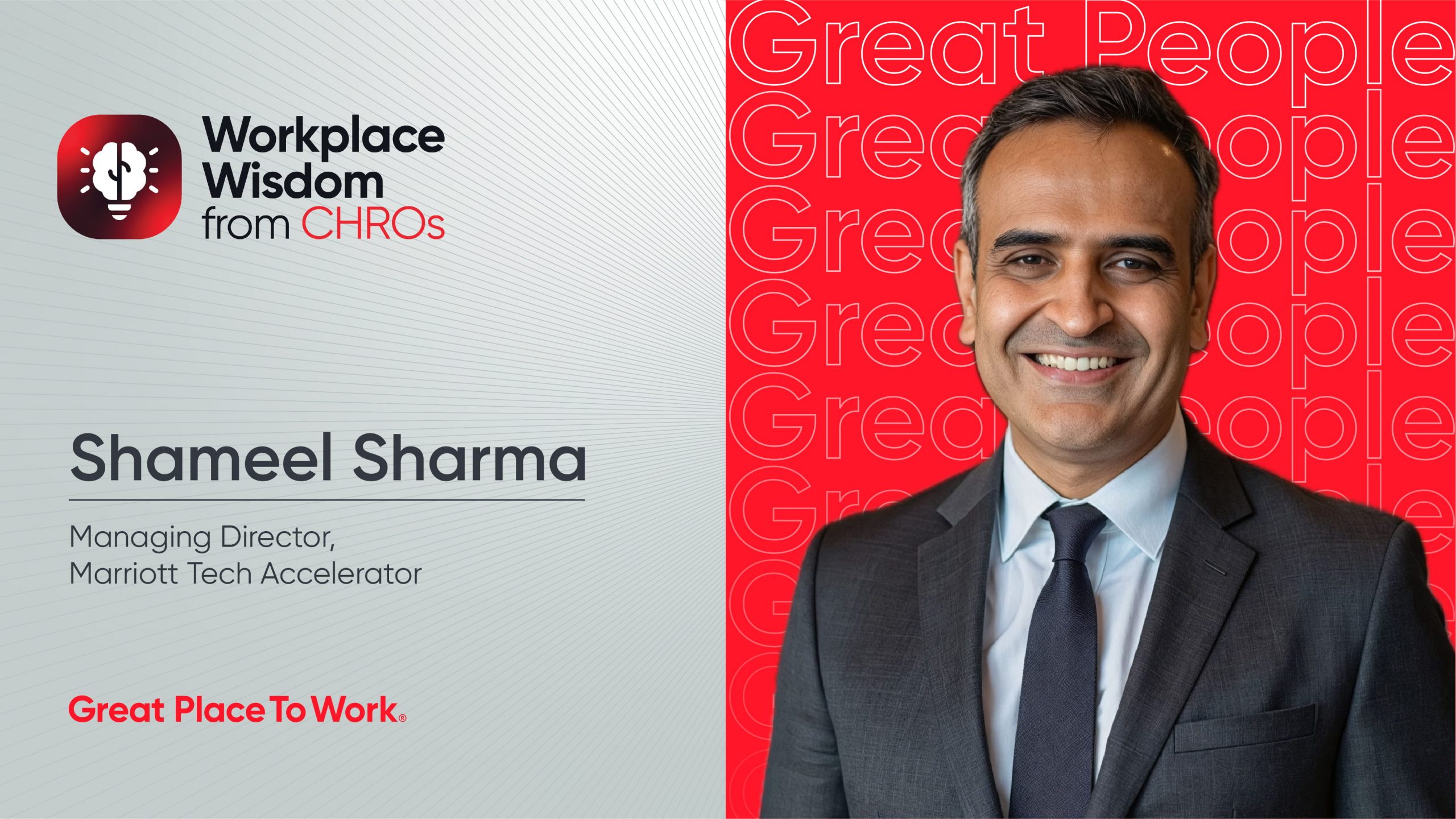 Shameel Sharma. MD at Marriot Tech Accelerator